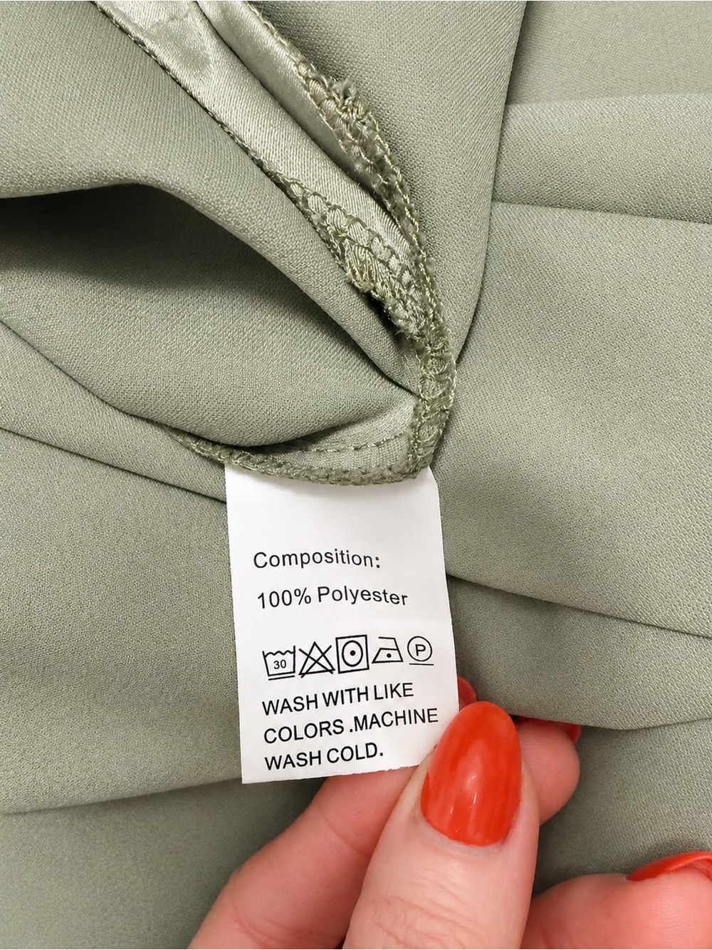 SHEIN Satin Maxi Dress Sage Green High Neck Sleeveless Slip Dress Size M - Picture 12 of 13